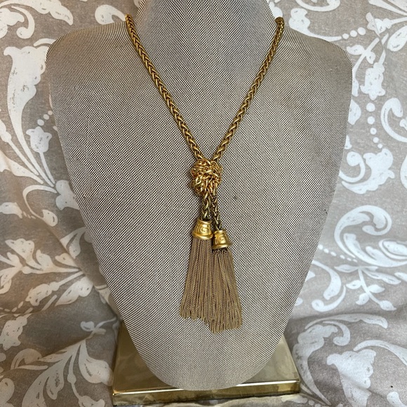 Givenchy Jewelry - VINTAGE GIVENCHY RUNWAY TASSEL NECKLACE